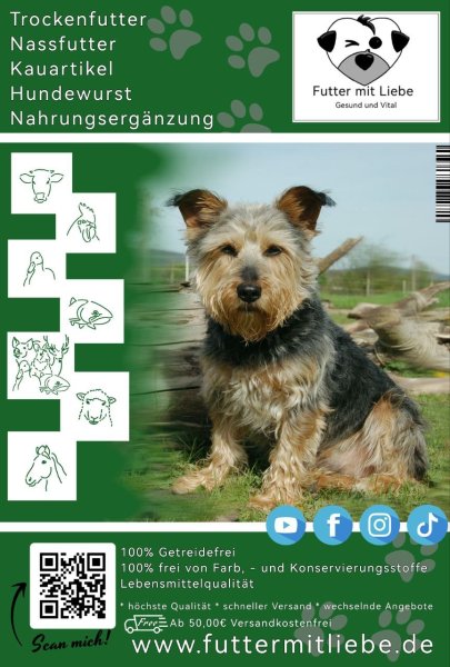 Flyer Futter mit Liebe