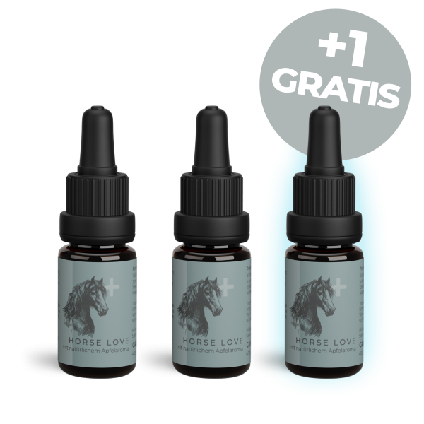 CBD Öl  für Pferde Horse Love 40% für schwere Pferde  2+1 Gratis