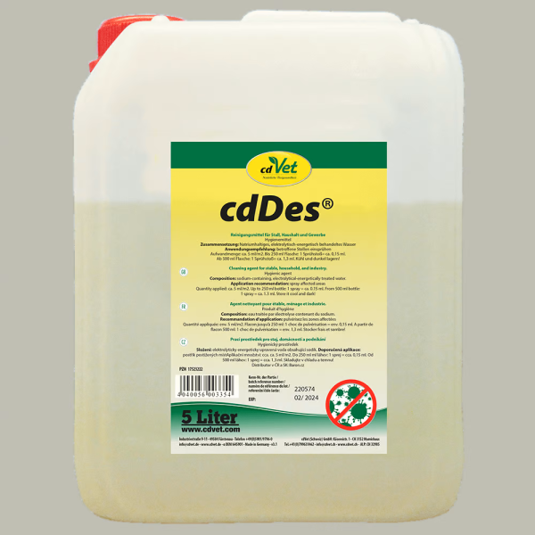 cdDes 5 l – Natürliches Desinfektionsmittel  für hygienische Sauberkeit